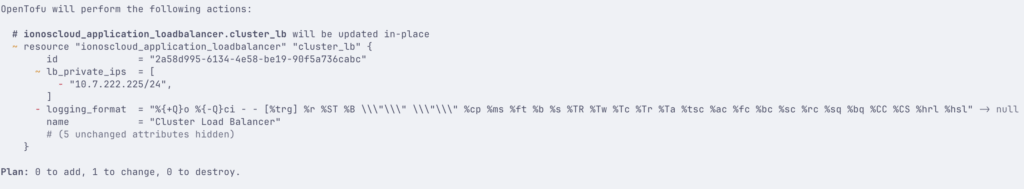 Terraform Provider showing a change, even though no change was to be provisioned.